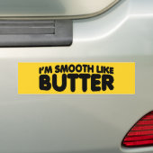 Ik ben glad als Butter Bumpersticker (Op auto)