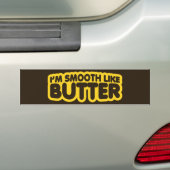 Ik ben glad als Butter Bumpersticker (Op auto)