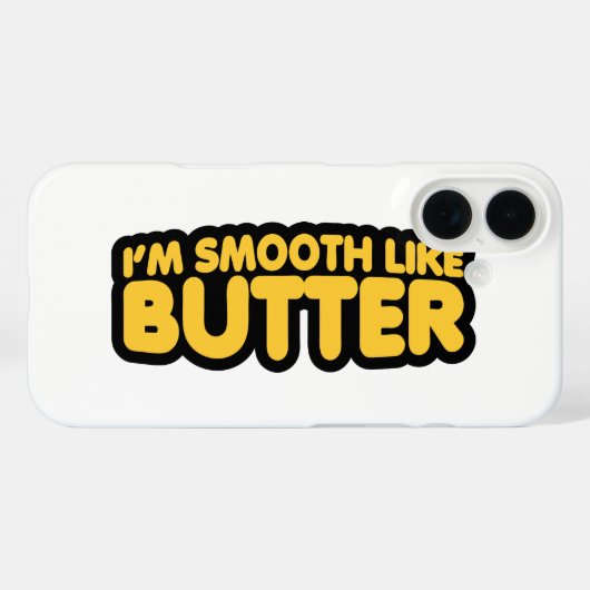 Ik ben glad als Butter Case-Mate iPhone Case (Achterkant (horizontaal))