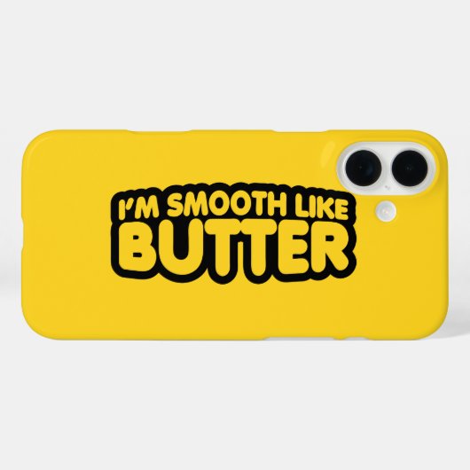 Ik ben glad als Butter Case-Mate iPhone Case (Achterkant (horizontaal))