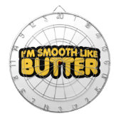 Ik ben glad als Butter Dartbord (Voorkant)