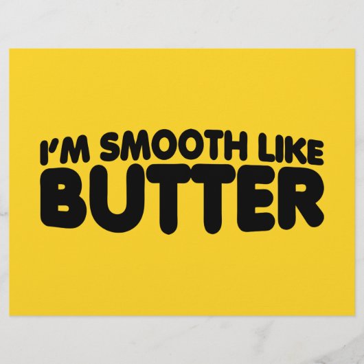 Ik ben glad als Butter Flyer (Voorkant)