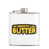 Ik ben glad als Butter Heupfles (Voorkant)