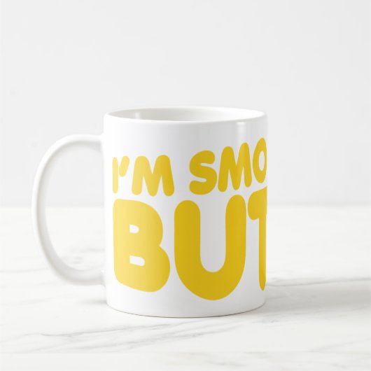 Ik ben glad als Butter Koffiemok (Links)