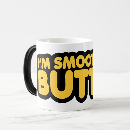 Ik ben glad als Butter Magische Mok (Voorkant links)