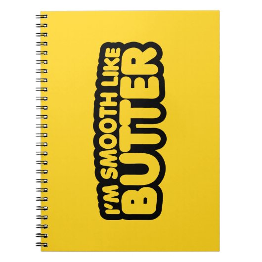 Ik ben glad als Butter Notitieboek (Voorkant)