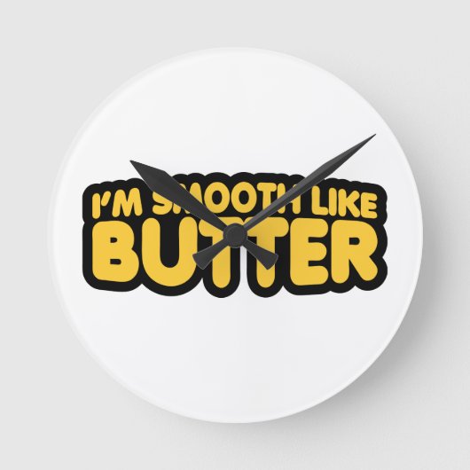 Ik ben glad als Butter Ronde Klok (Voorkant)