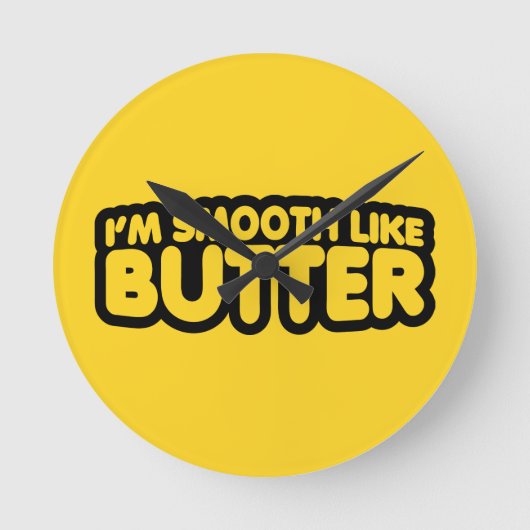 Ik ben glad als Butter Ronde Klok (Voorkant)