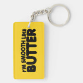 Ik ben glad als Butter Sleutelhanger (achterkant)