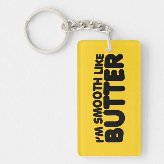 Ik ben glad als Butter Sleutelhanger (Voorkant)
