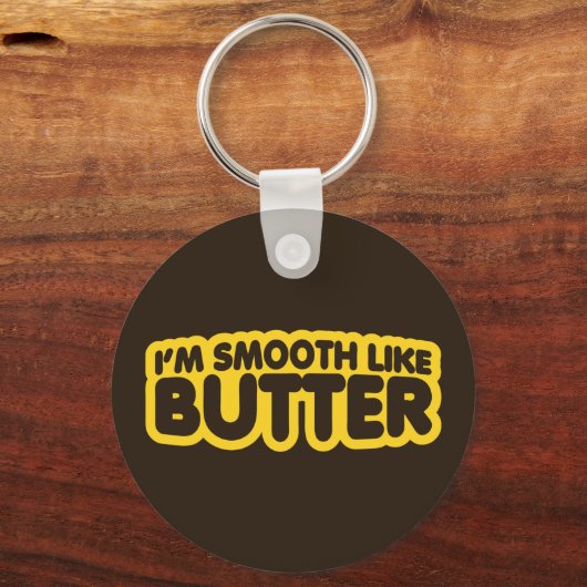 Ik ben glad als Butter Sleutelhanger (Voorkant)