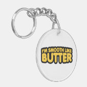 Ik ben glad als Butter Sleutelhanger (Voorkant Links)