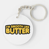 Ik ben glad als Butter Sleutelhanger (Achterkant)