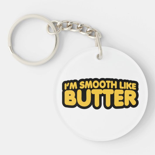 Ik ben glad als Butter Sleutelhanger (Voorkant)