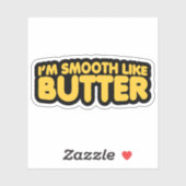 Ik ben glad als Butter Sticker (Vel)