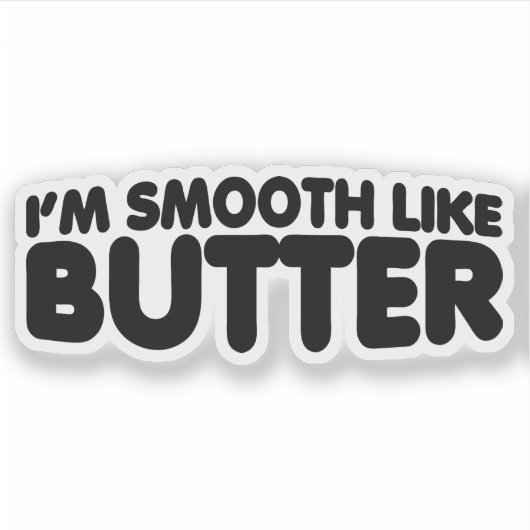 Ik ben glad als Butter Sticker (Voorkant)