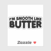Ik ben glad als Butter Sticker (Vel)