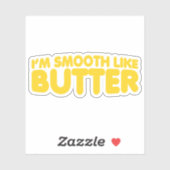 Ik ben glad als Butter Sticker (Vel)