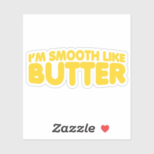 Ik ben glad als Butter Sticker (Vel)
