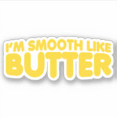 Ik ben glad als Butter Sticker (Voorkant)
