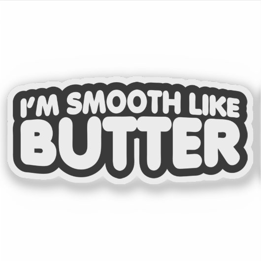Ik ben glad als Butter Sticker (Voorkant)