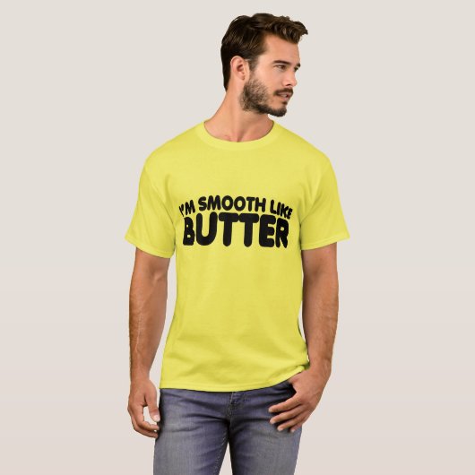 Ik ben glad als Butter T-shirt (Voorkant volledig)