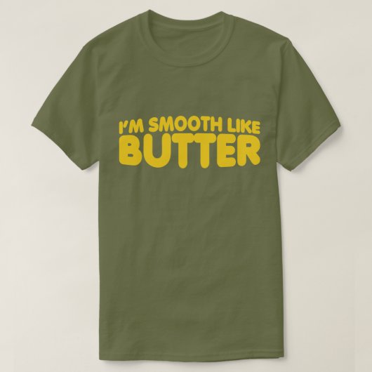 Ik ben glad als Butter T-shirt (Design voorkant)