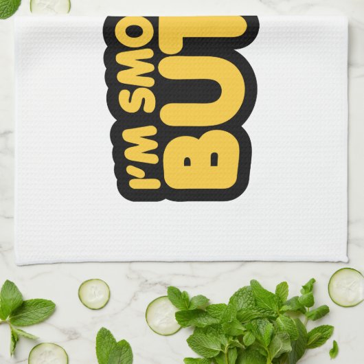 Ik ben glad als Butter Theedoek (Gevouwen)