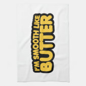 Ik ben glad als Butter Theedoek (Verticaal)