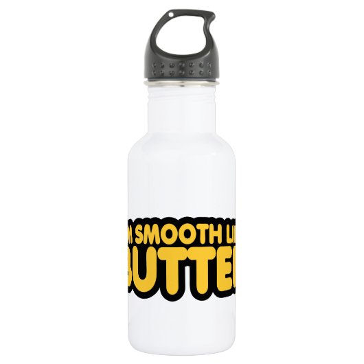 Ik ben glad als Butter Waterfles (Voorkant)