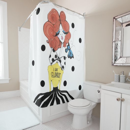 IK BEN GLAMOR Shower Curtain Douchegordijn (In situ)