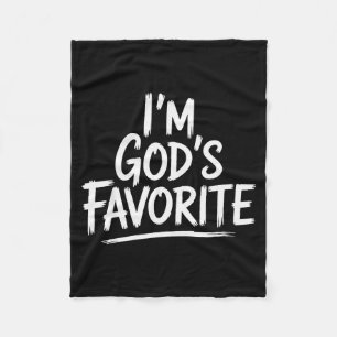 Ik ben Gods favoriete christelijke religieuze kerk Fleece Deken