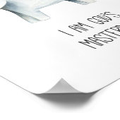 Ik ben Gods Masterstuk Bijbel Verse Kinder Decor Poster (Hoek)