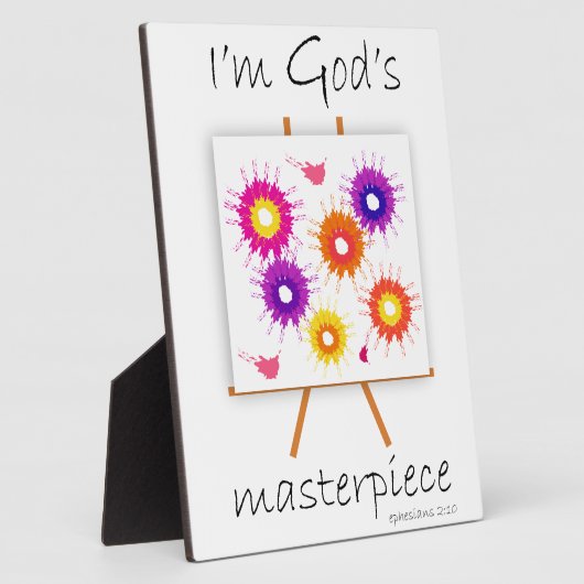 Ik ben Gods Masterstuk! Fotoplaat (Zijkant)