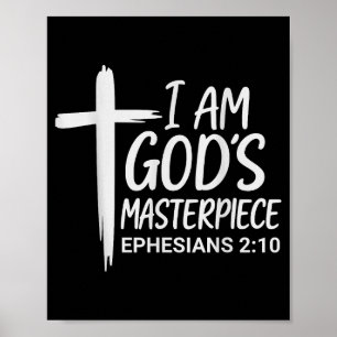 Ik ben Gods Meesterwerk Christelijk Efeziërs 2_20 Poster