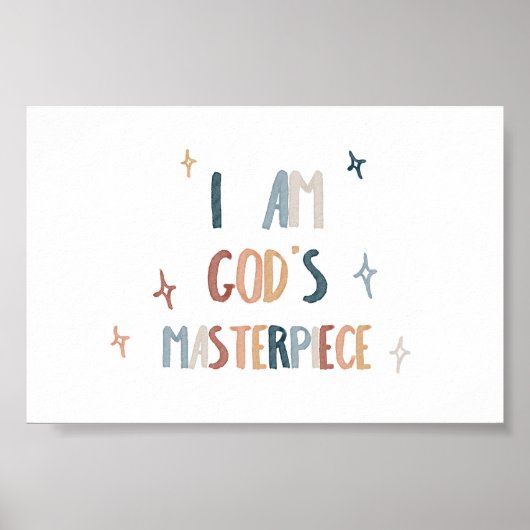 Ik ben Gods meesterwerk print (Voorkant)