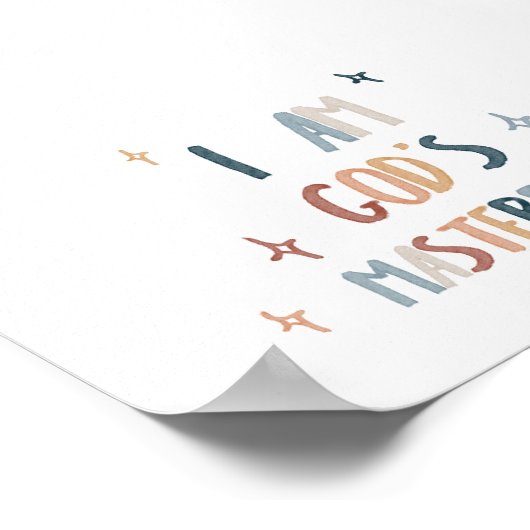 Ik ben Gods meesterwerk print (Hoek)