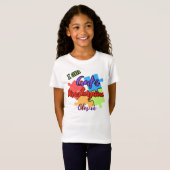 "Ik ben Gods meesterwerk" Puzzel ontwerp t -shirt T-shirt (Voorkant volledig)