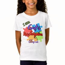 "Ik ben Gods meesterwerk" Puzzel ontwerp t -shirt