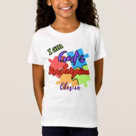 "Ik ben Gods meesterwerk" Puzzel ontwerp t -shirt T-shirt
