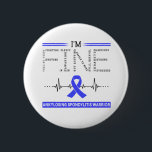 Ik ben goed Ankylosing Spondylitis Warrior Ronde Button 5,7 Cm<br><div class="desc">Ik ben Fine Ankylosing Spondylitis Warrior Ondersteuning Ankylosing Spondylitis Awareness Gifts</div>