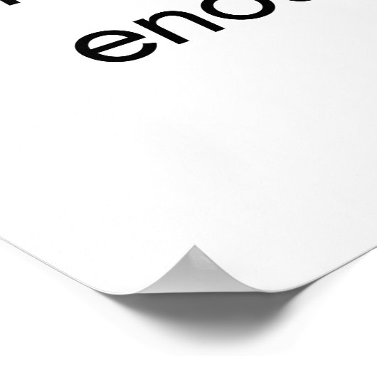 Ik ben goed genoeg perfect Poster (Hoek)