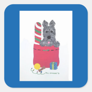 Ik ben goed geweest. vierkante sticker