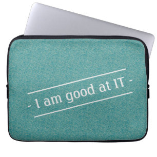 Ik ben goed in IT op elke kleur Laptop Sleeve
