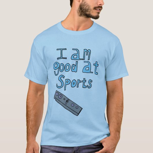 Ik ben goed in sport t-shirt (Voorkant)