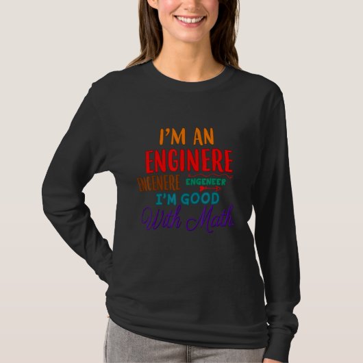 Ik ben goed in Wiskunde Humor T-shirt (Voorkant)