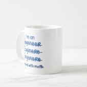 Ik ben goed met Wiskunde Koffiemok (Voorkant links)