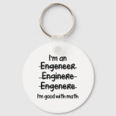 Ik ben goed met Wiskunde Sleutelhanger (Voorkant)