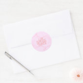 Ik ben goede dingen waard ronde sticker (Envelop)