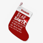 Ik ben goede grappige kerstkousen geweest kleine kerstsok (Voorkant (Hangend))